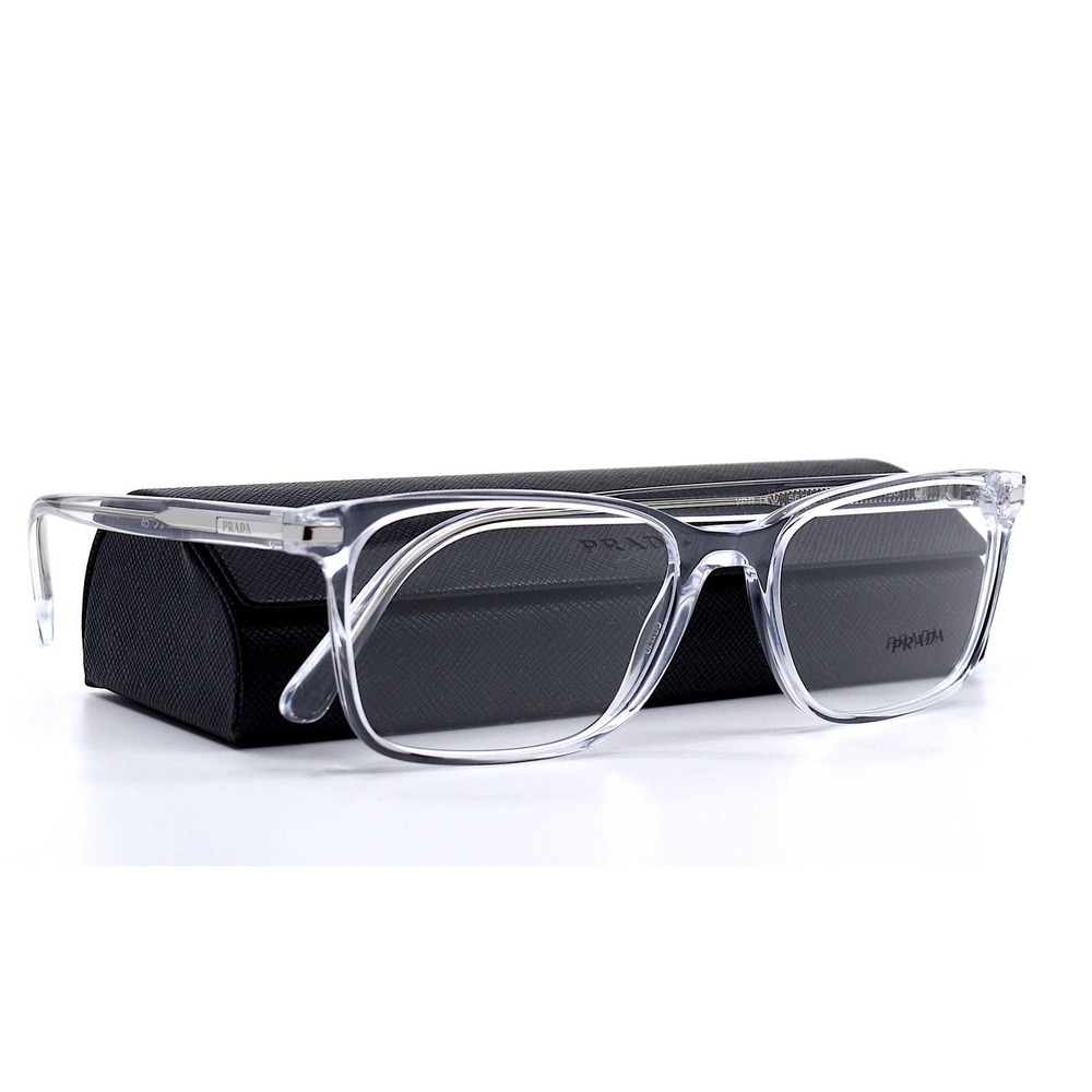 NEW PRADA PR 14WV 2AZ1O1 CRYSTAL AUTHENTIC EYEGLASSES FRAME - Picture 3 of 15